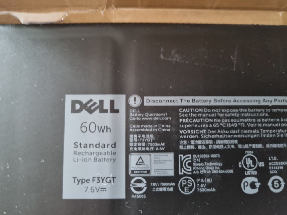 Bateria dell latitude 7480 60 Wh