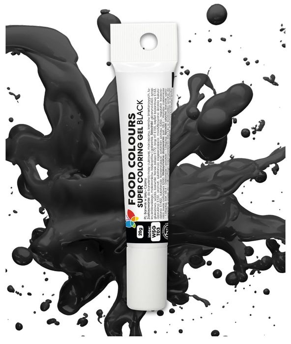 Barwnik Spożywczy W Żelu - Tubka 20G - Czarny