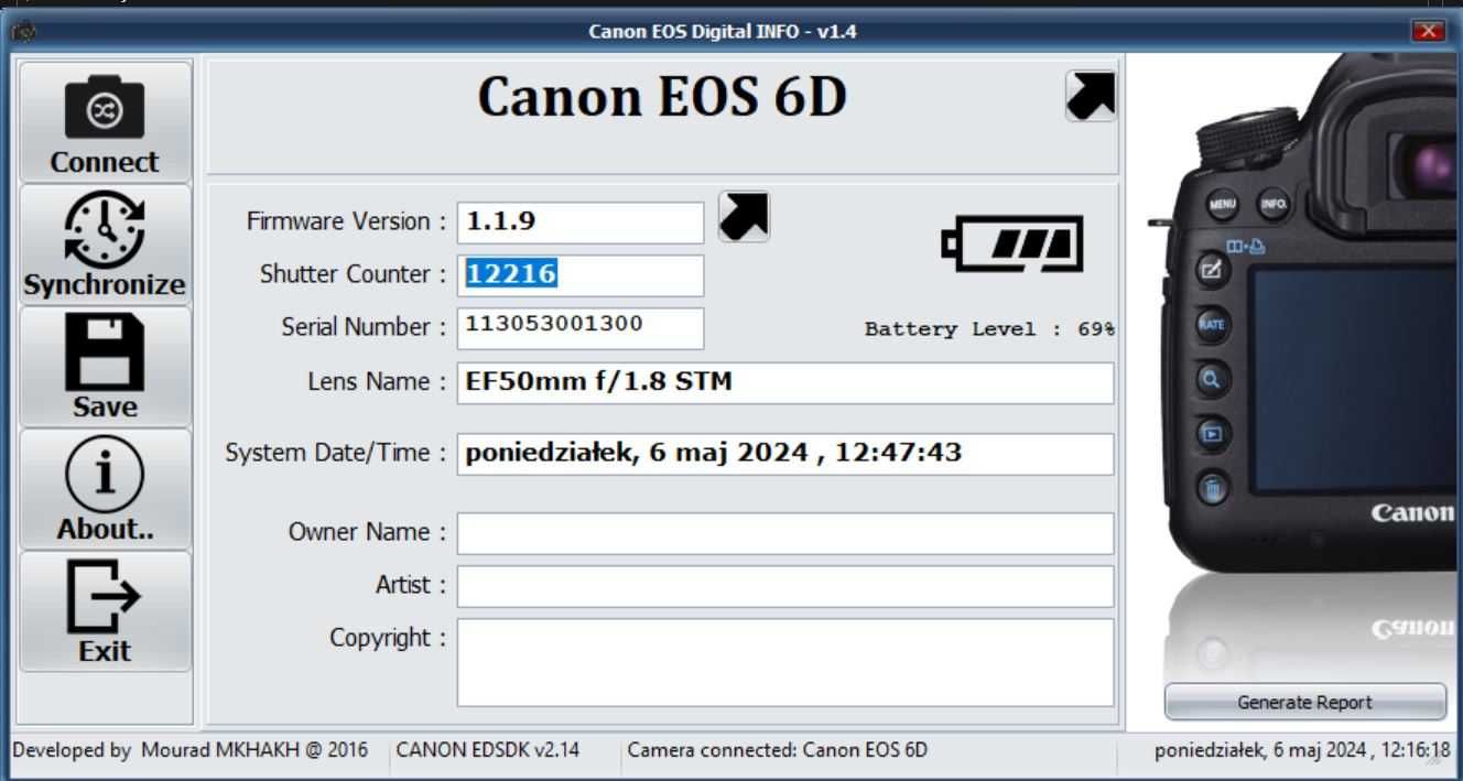 Canon 6d+50mm 1.8STM + 24-70mm 2.8 L +lampa repo YN600EX-RTII - 12tys