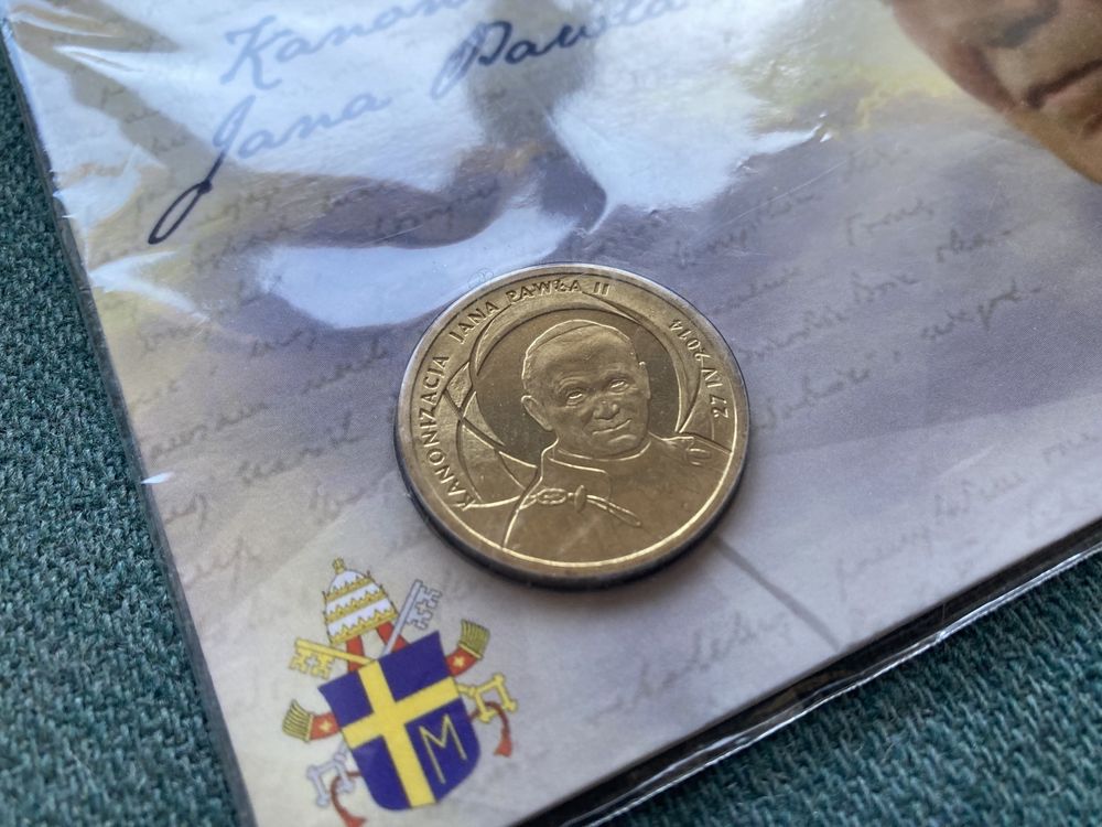 Polska moneta 2 zł - Kanonizacja Jana Pawła II !