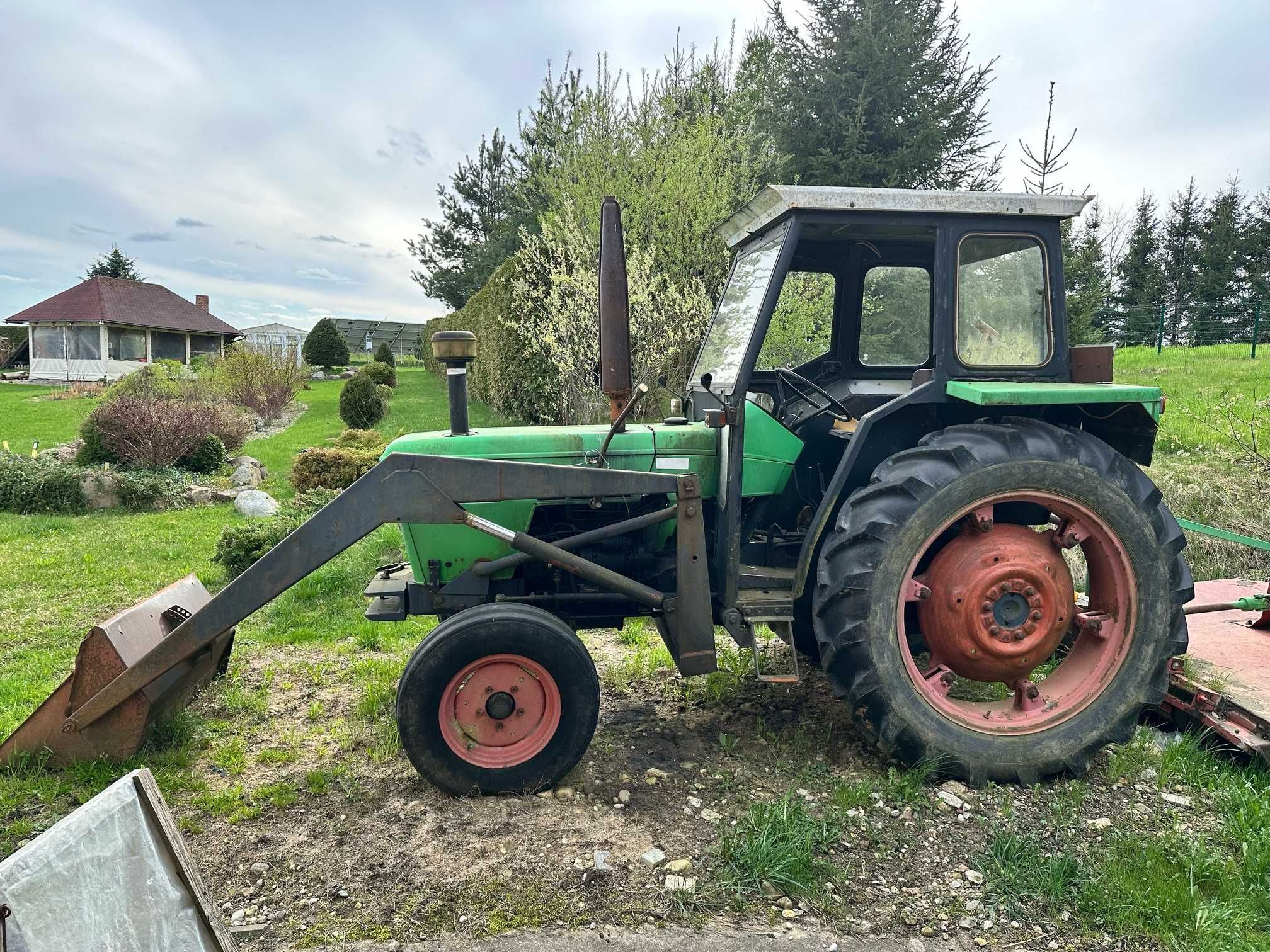 Traktor / ciągnik DEUTZ 5206 51KM + kosiarka rotacyjna i łyżka