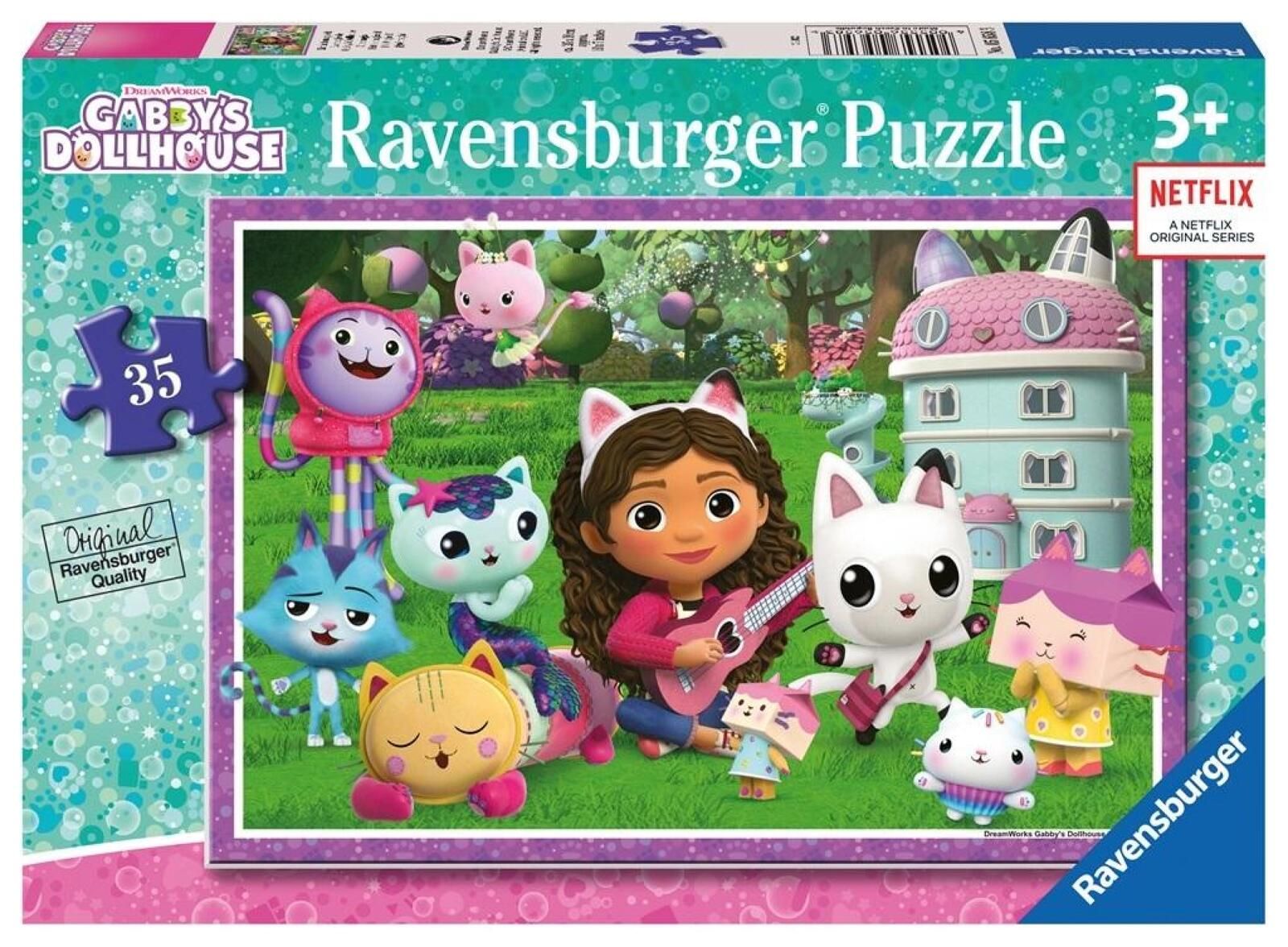 Puzzle dla dzieci 35 Koci Domek Gabi pudełko,190x276 mm