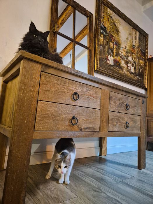 Szafka pod umywalkę/komoda stare drewno, loft, boho, rustykalna, retro