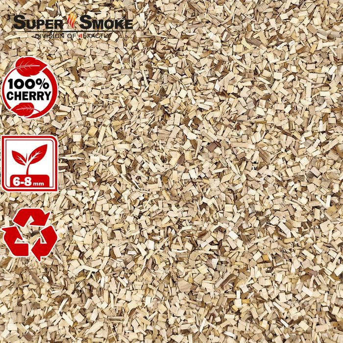 Zrębki Wędzarnicze Super Smoke CHERRY KL-08 (6-8mm) Medium 65 Litrów