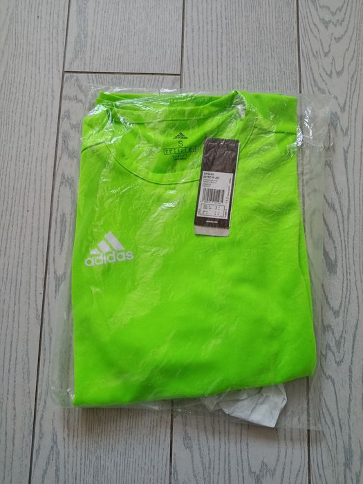 Nowa! Oryginalna Adidas koszulka piłkarska S męska limonkowa (235)