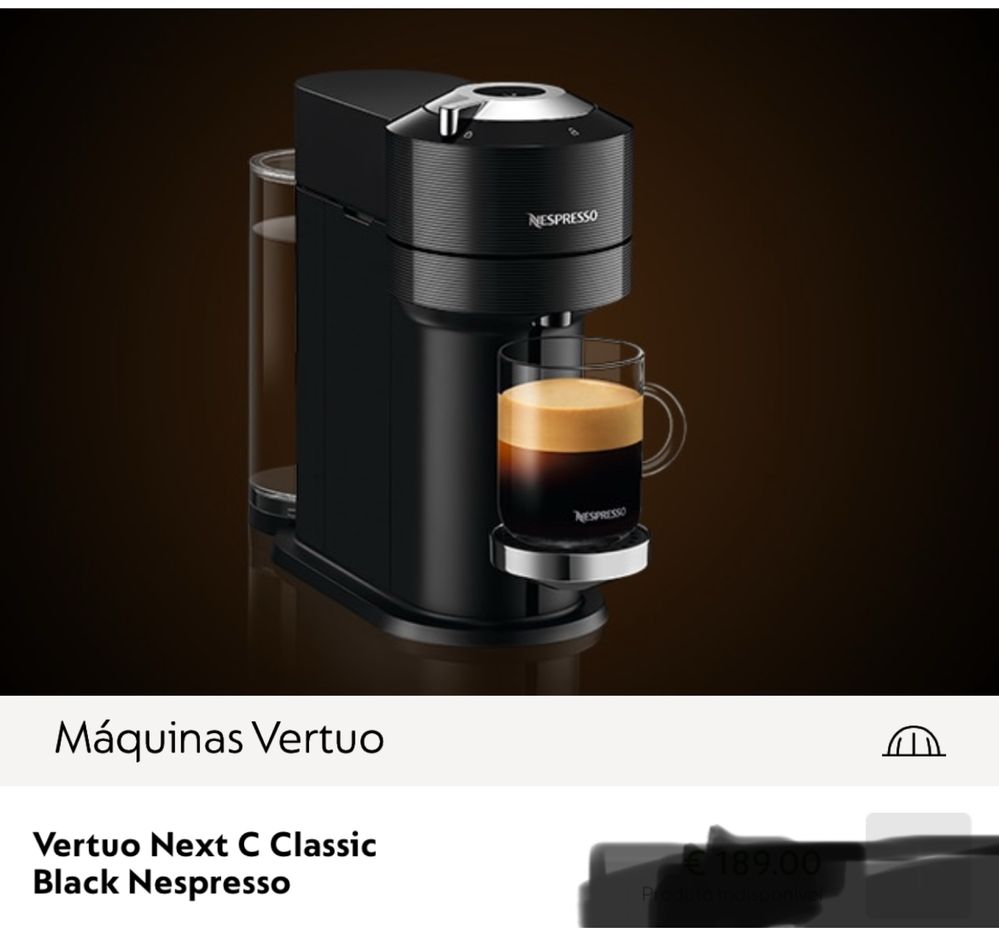 Maquina de cafe vertuo