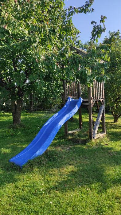 Domek ogrodowy dla dzieci zjeżdżalnia, 2,7 metra