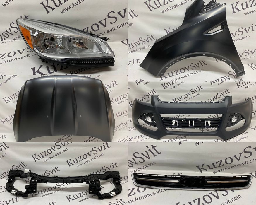 Бампер Ford Escape 2013-2016 Форд Ескейп 2014 2015 капот телевізор