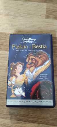 Film Piękna i bestia Walt Disney, kaseta VHS, bajka