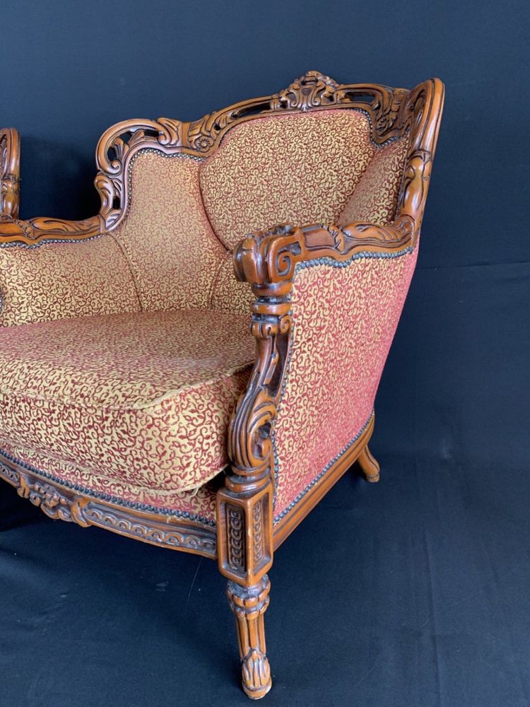 Антикварний гарнітур: пара крісел і диван Франція
