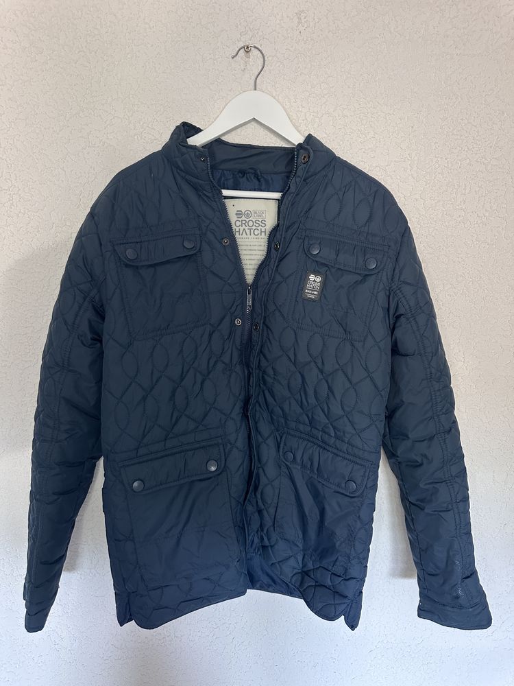 Kurtka Męska Jesienna Fit Casual Look Pikowana Retro Streetwear