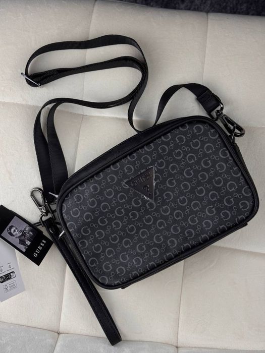 ОРИГІНАЛ | Guess MONO гес гуес месенджер мужской чоловічий сумка барсе