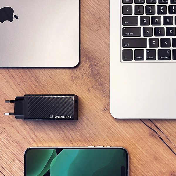 Ładowarka Sieciowa GaN 65w z portami Usb, Usb C wspiera Qc 3.0 Pd czar