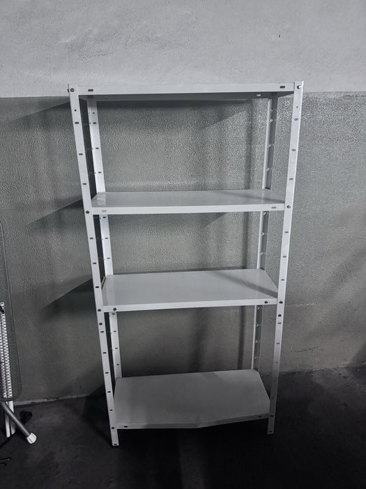 Estante metalica branca 4 prateleiras