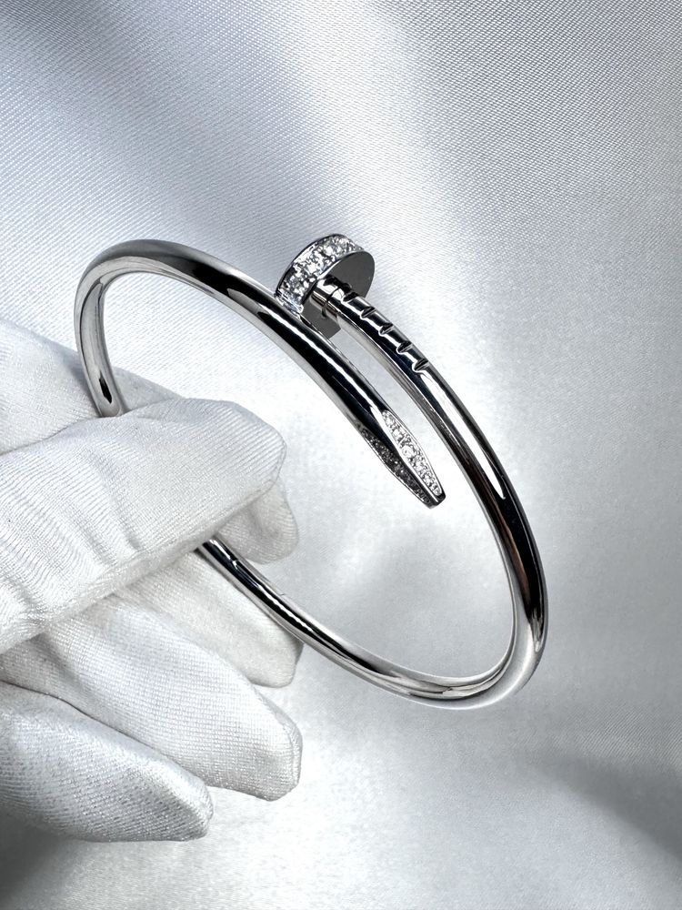 Золотой браслет гвоздь в стиле Cartier JUSTE UN CLOU
