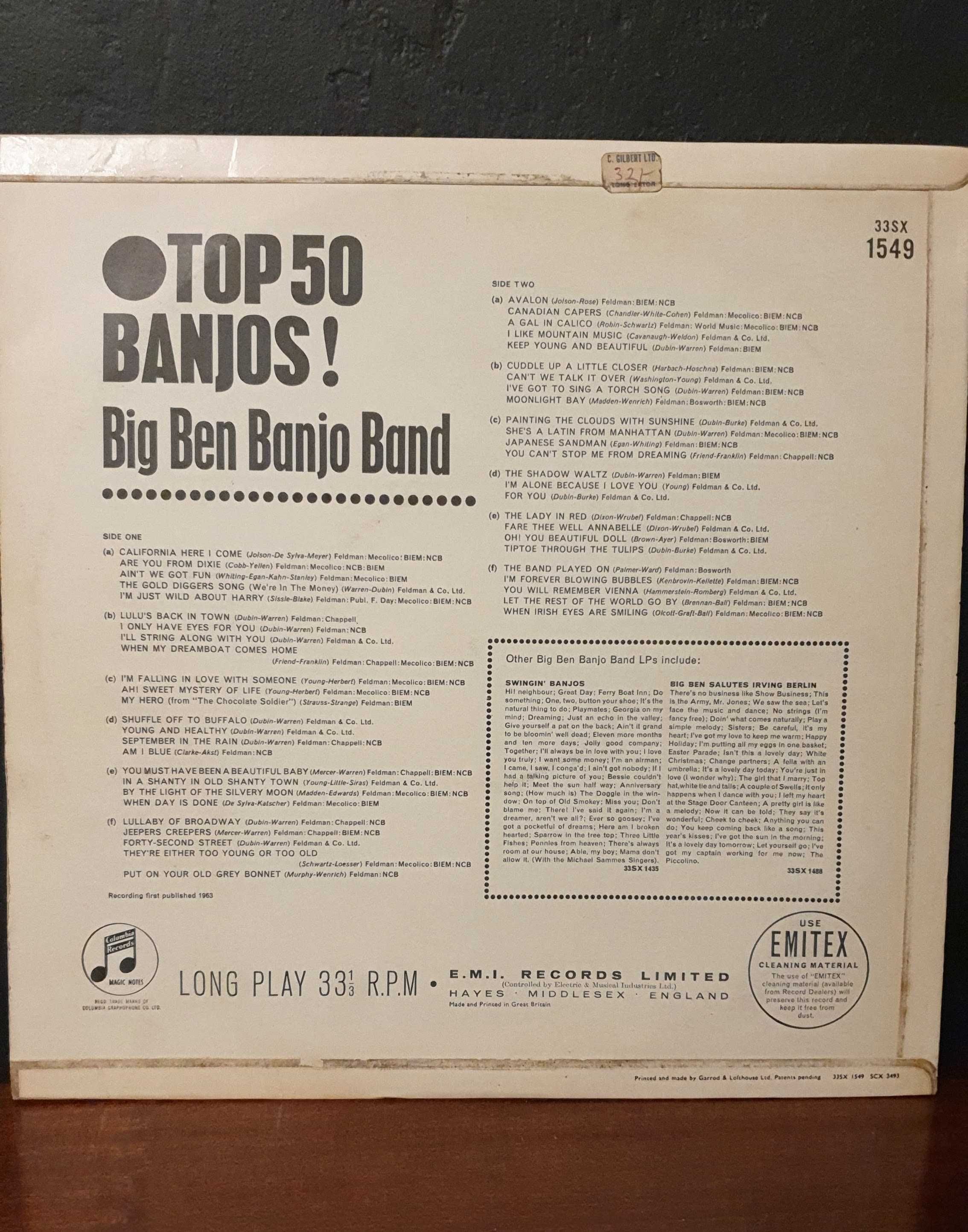 Big Ben Banjo Band - Top 50 Banjos! płyta winylowa vinyl LP