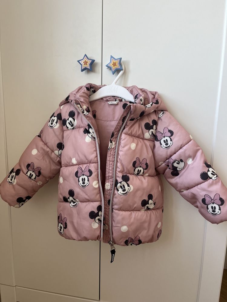 Куртка розовая H&M 1-2 года Disney колекция