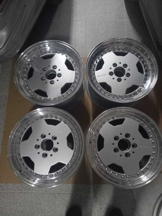 jantes tripartidas de abas extras largas, furação 5x112