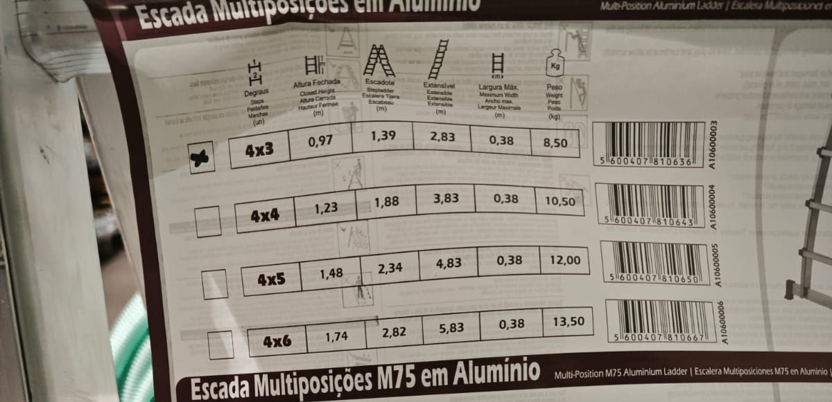 Escada alumínio Litan