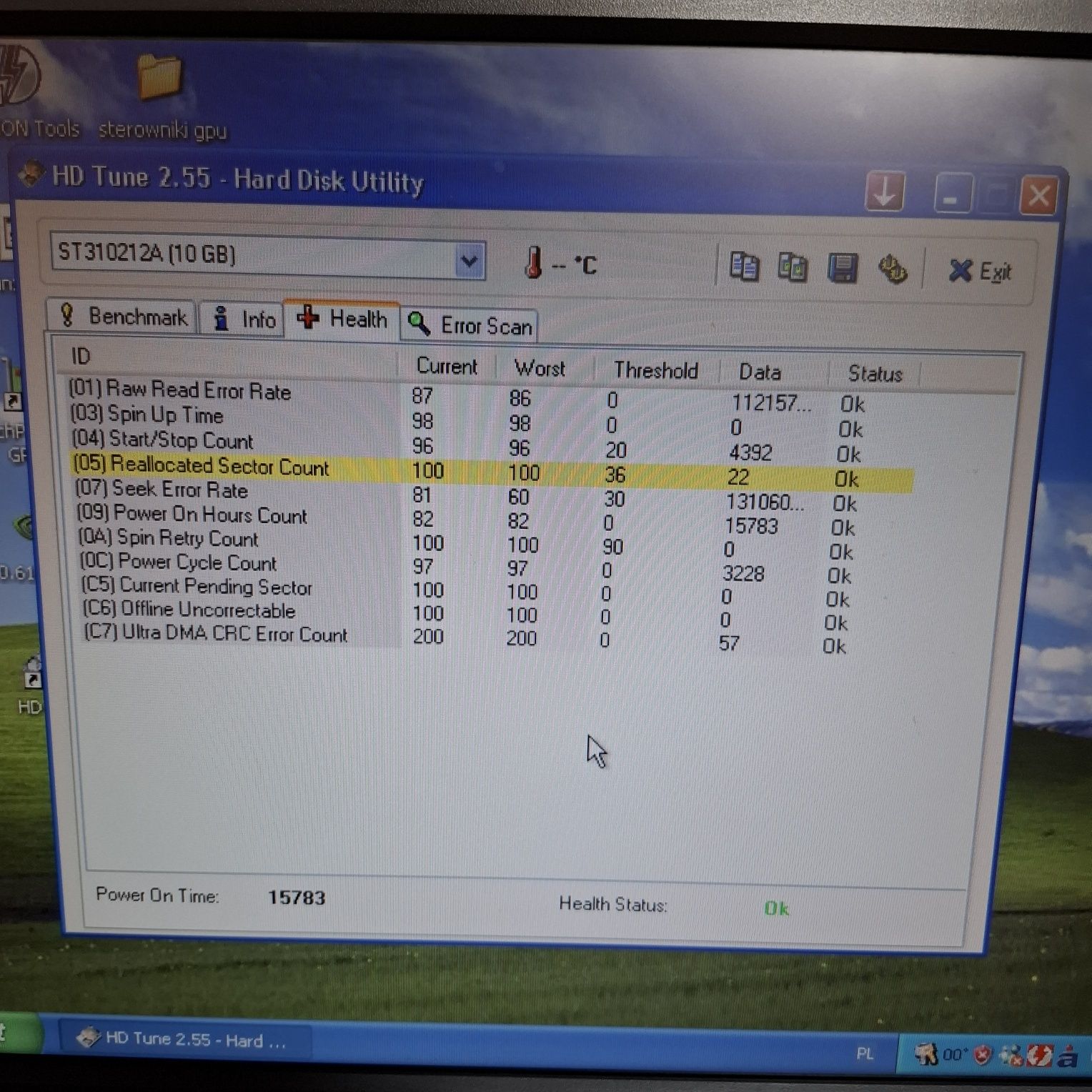 Dysk HDD 3.5" SEAGATE ST310212A 10.2gb IDE/ATA ADAX Sticker retro