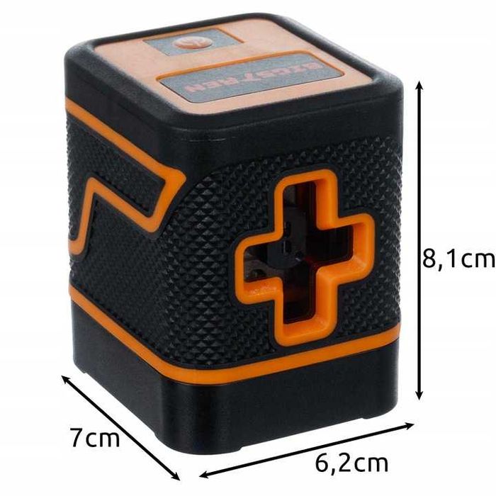 Poziomica Laserowa Elektroniczna Laser Krzyżowy Zielony + Etui