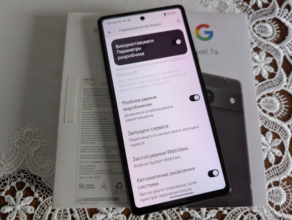 Google Pixel 7a Charcoal 8-128Gb/2-Sim/NFC/Без Вигорання