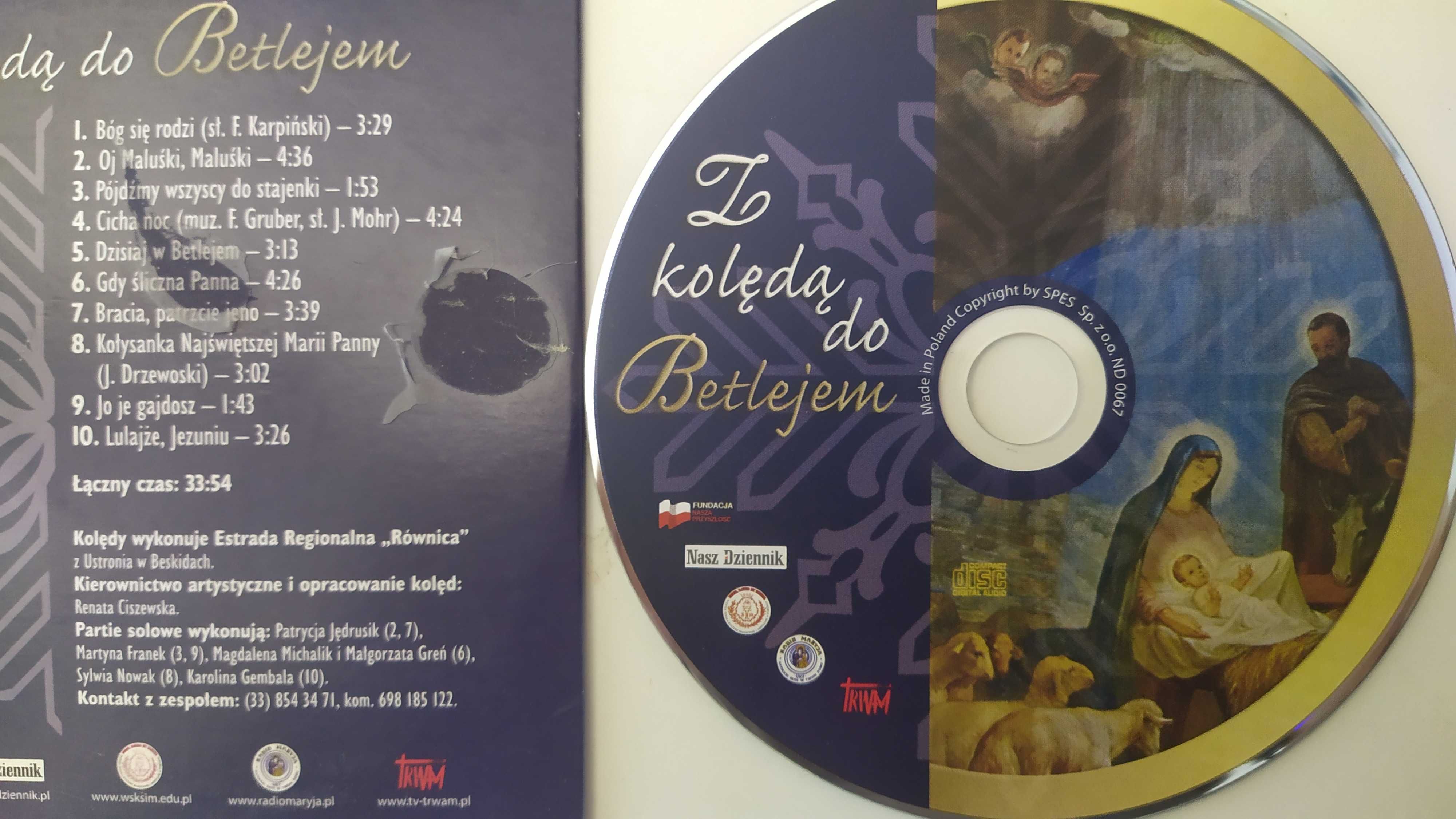 Z kolędą do Betlejem kolędy płyta CD koperta