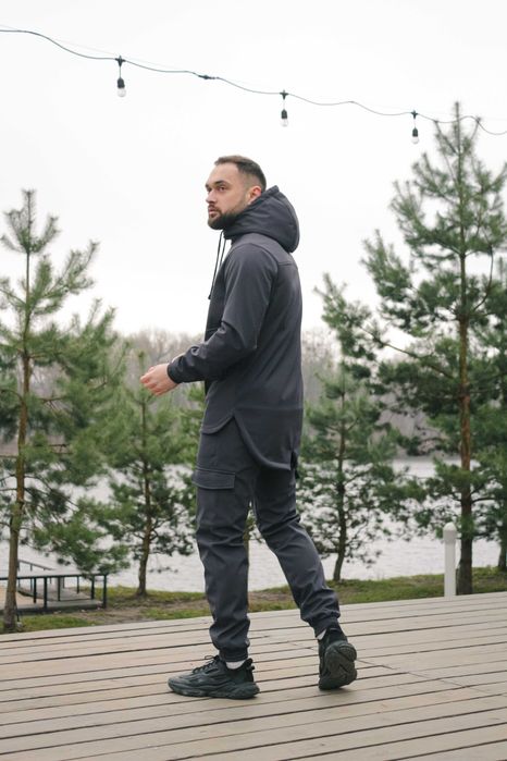 Костюм чоловічий демісезонний утеплений софтшел сірий
