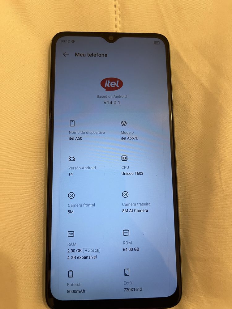 Telemovel itel 64Gb