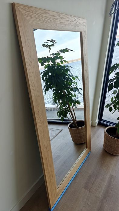 Lustra w drewnianej ramie Lustro dębowe na wymiar duże rozmiary