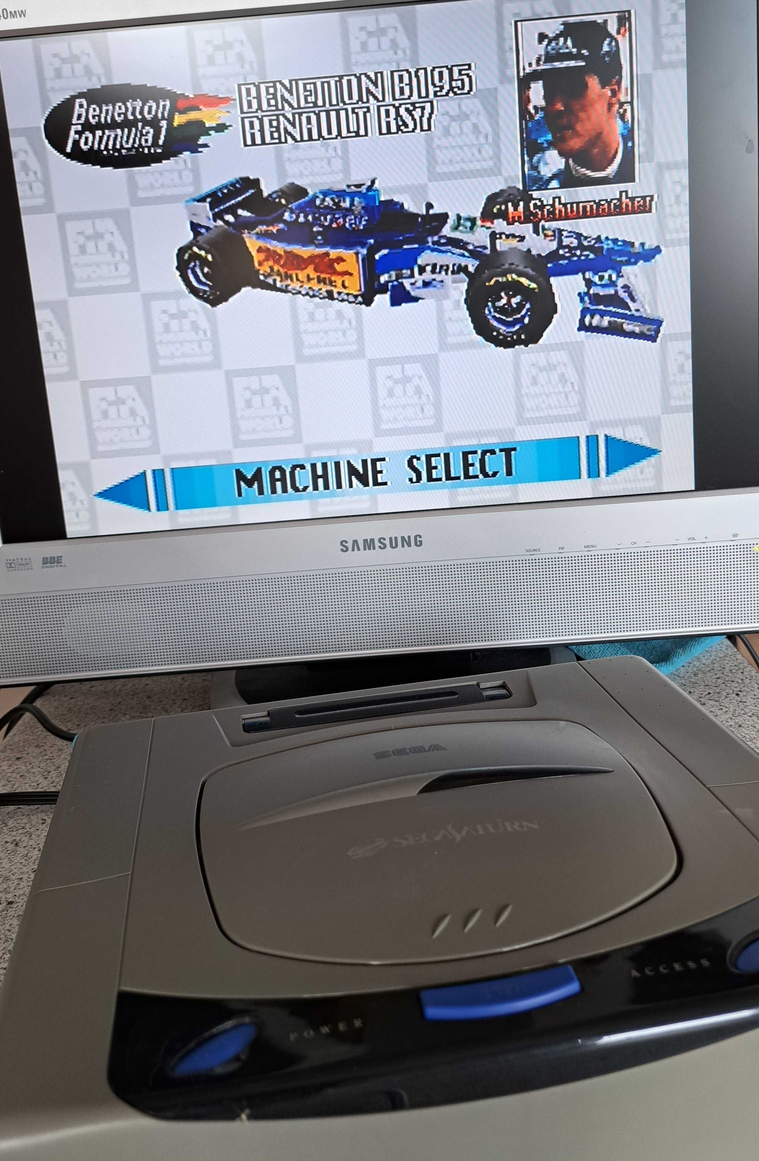 Sega Saturn, japońska, sprawna, Bitfunx PSU, zestaw gotowy do gry