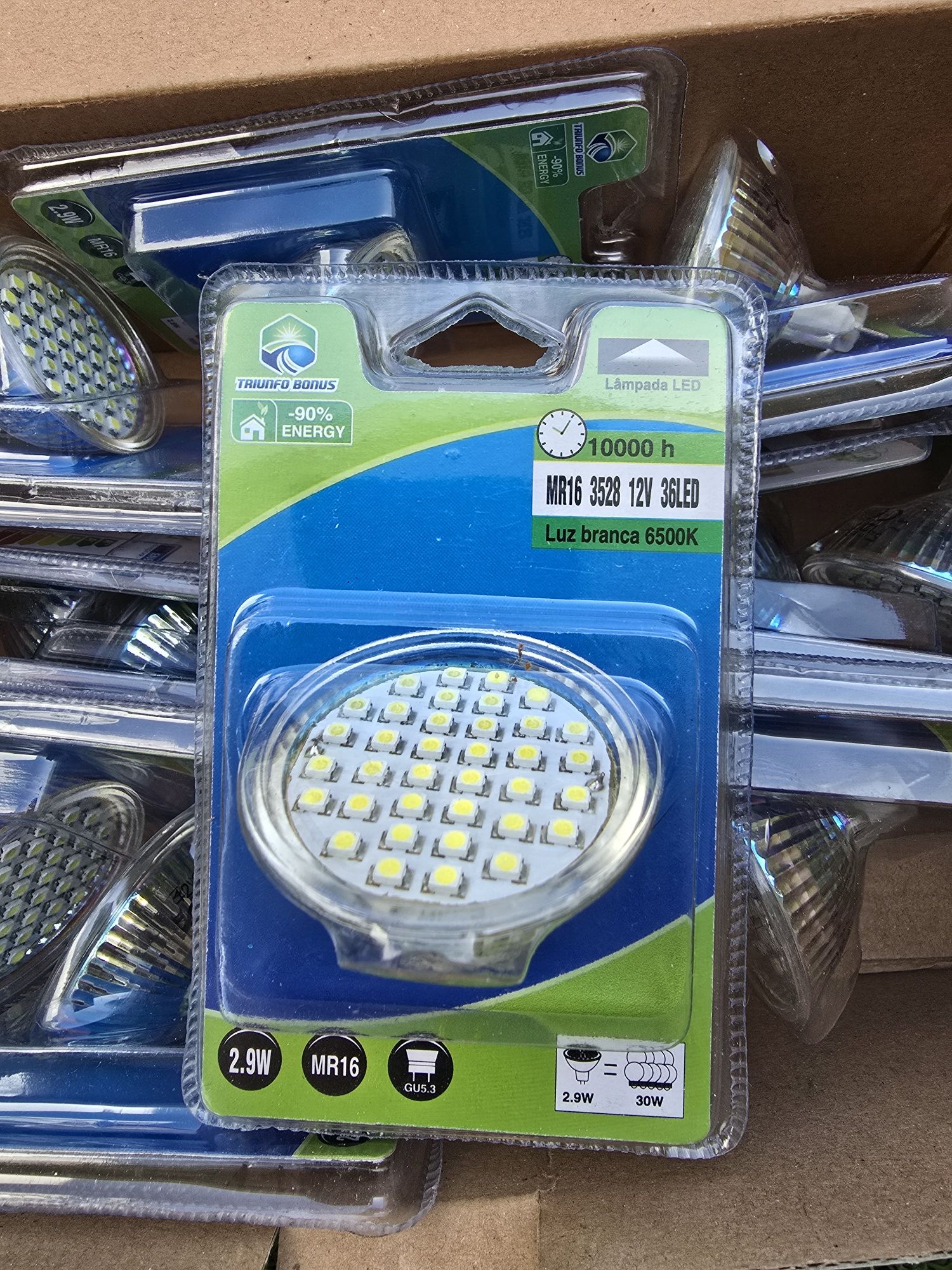 Lâmpada Luz Led MR16 ( caixa 12 unid )