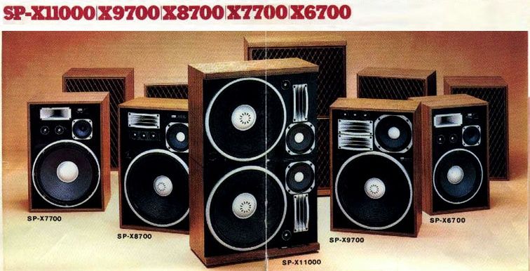 Głośniki retro 1979r Sansui SP-X6700