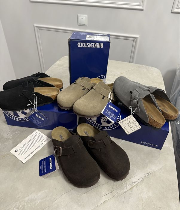Шльопанці Birkenstock Boston клоги шлепанцы