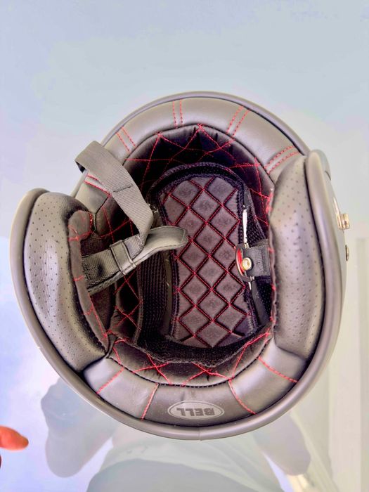 Capacete aberto open face Bell Custom 500 preto matte