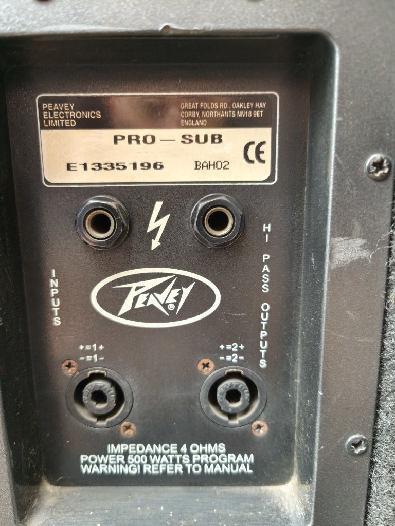 Kolumny PEAVEY Pro-Sub.