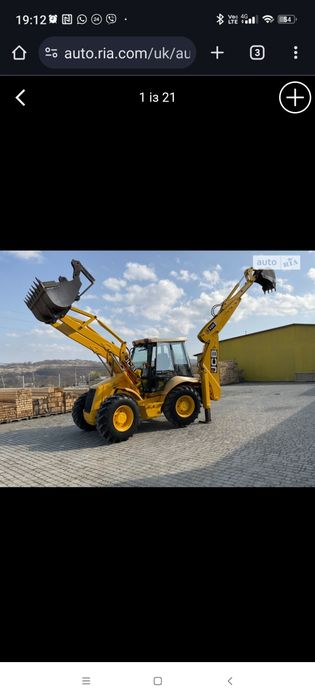 Оренда екскаватора JCB 4cx