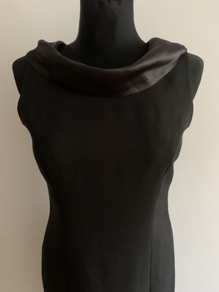 Elegancka, czarna sukienka, rozmiar 36