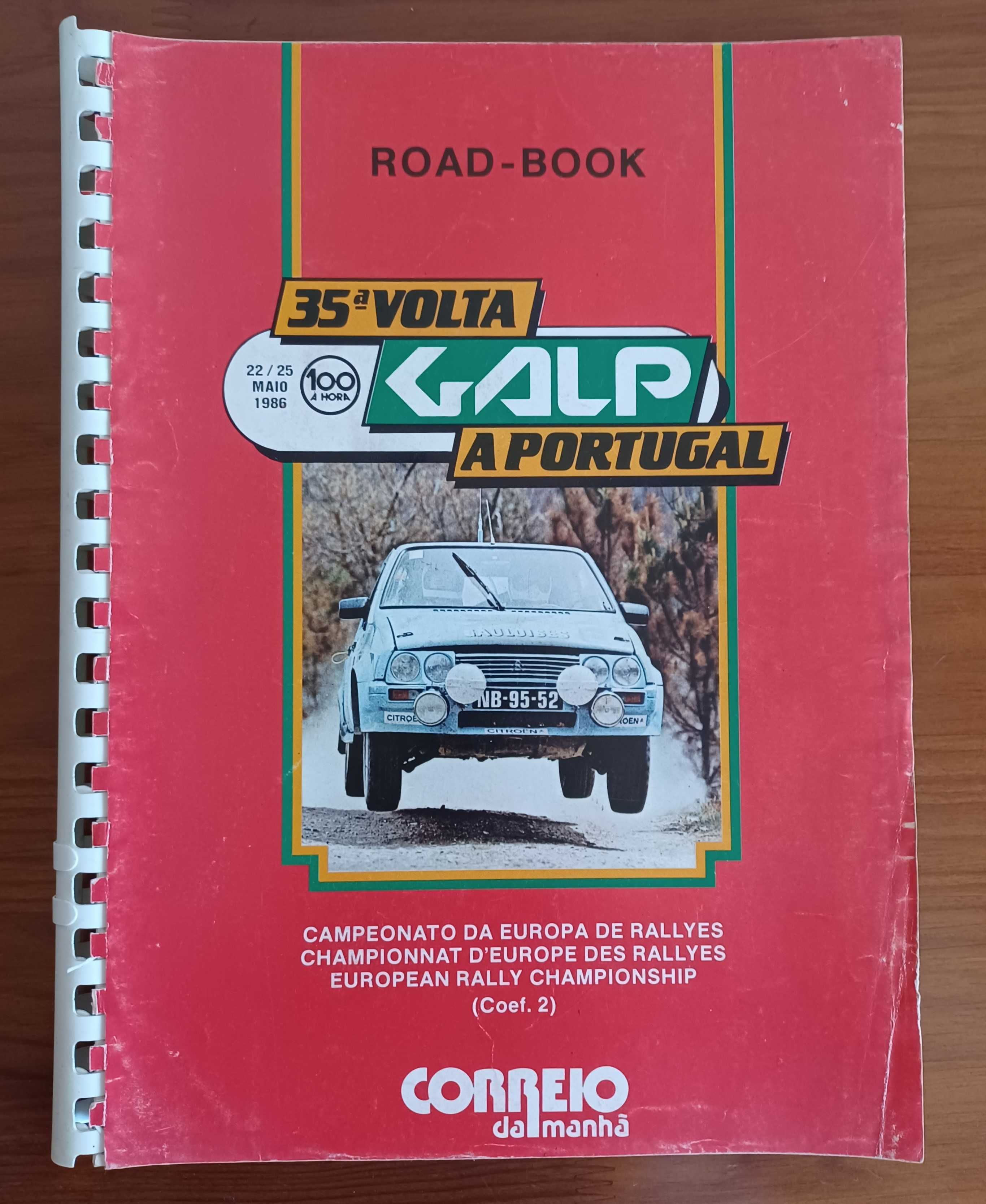 Road Book Volta Galp a Portugal 1986
