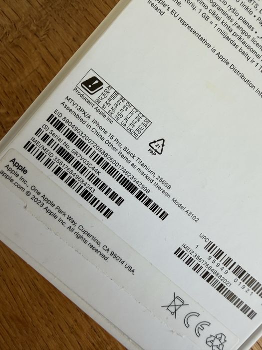 Iphone 15Pro 256GB