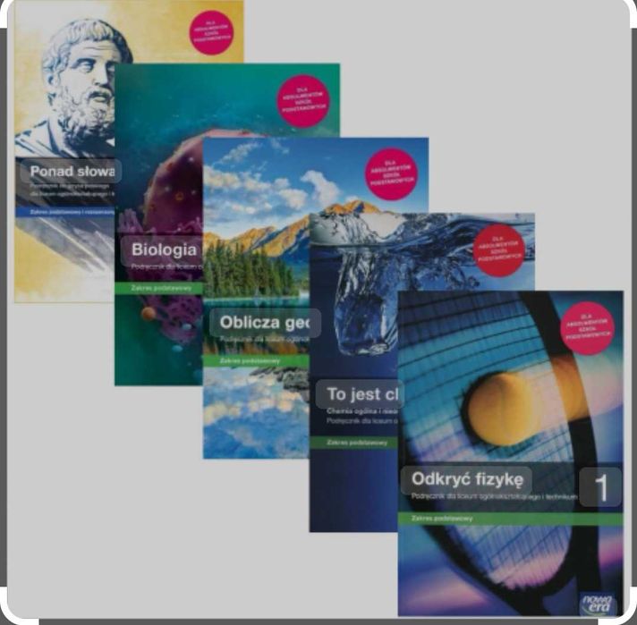 Komplet podręczników 1 klasa liceum