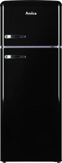 Lodówka AMICA KGC15634S 144cm Czarna Retro
