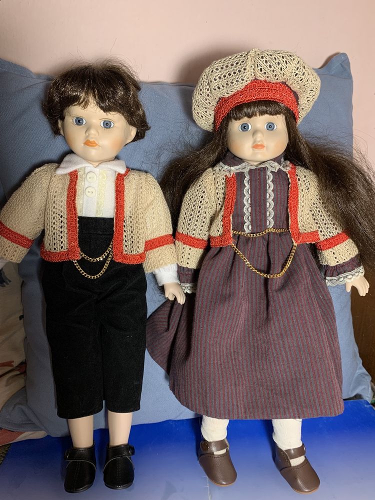 Две керамические куклы 40 см.