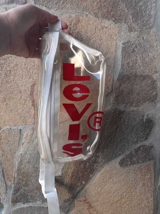 Прозора  сумка на пояс Levis