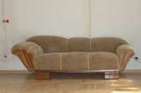 Przedwojenny szezlong, sofa po renowacji