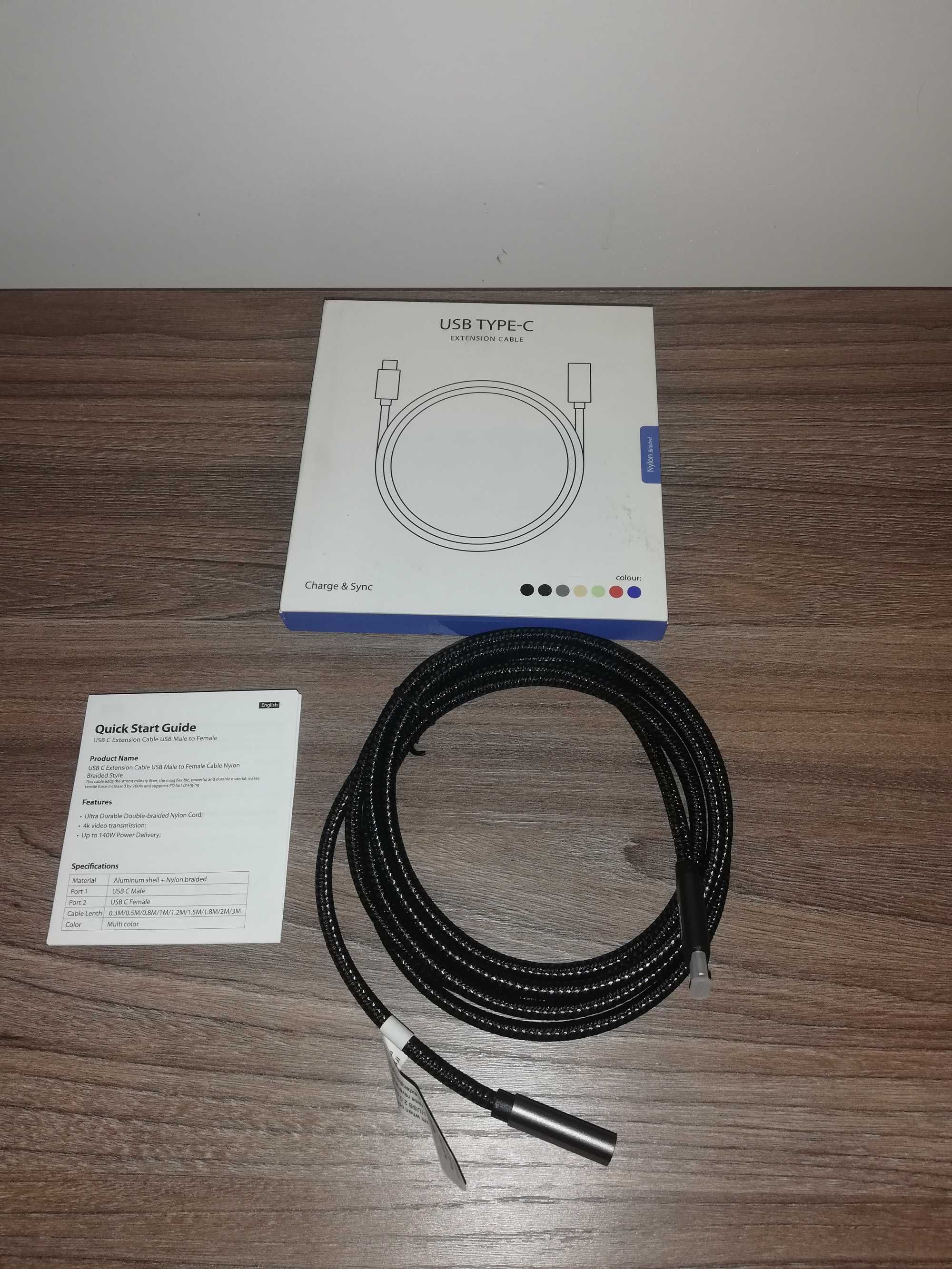 Kabel USB typu C - USB typu c Belker - 3.1 10gb/s.