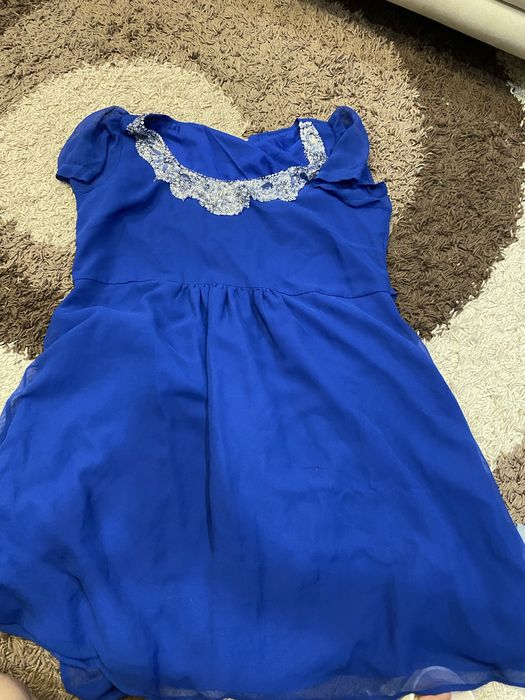 Платье синие.