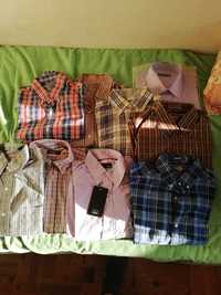 Camisas de homem novas vários padrões