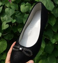 Туфлі на дівчинку чорні балетки Р. 33  - 35