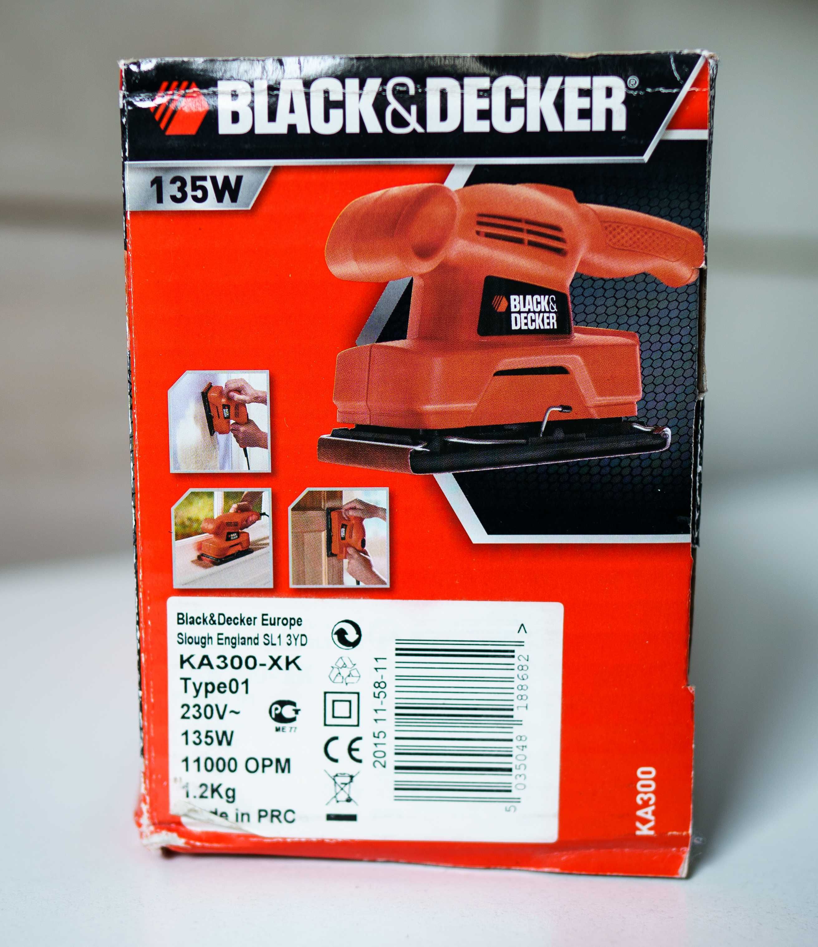 BLACK&DECKER Szlifierka oscylacyjna KA300 135W